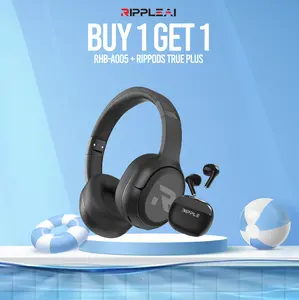 【Super Promo Bundle】RIPPLE Rippods Headphone RHB A005 +True Go / Fit/ MOTION TWS Bluetooth Earphone Bass Headset
