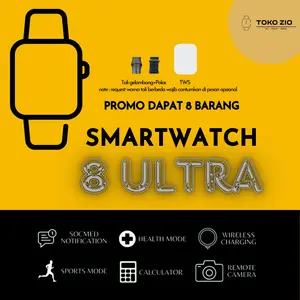 Smartwatch Ultra 8 Bluetooth IOS Android Bisa Baca Chat WA Notifikasi Media Sosial