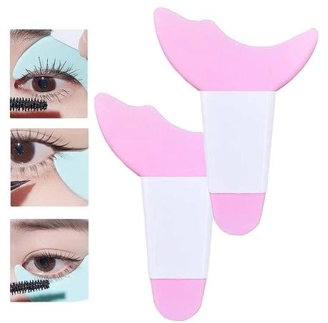 OX 3 In 1 Alat Bantu Aplikator Maskara Eyeliner Eyeshadow Bahan Silikon Multi-fungsional Reusable Alat Kecantikan 1554 Wajah Eyeliner Eyelash 2