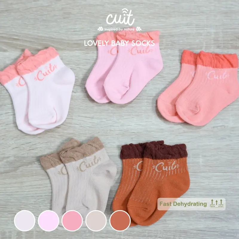 CUIT Ruffle Socks Kaos Kaki Anak Perempuan Lovely - Toddler Socks 6 - 12 Bulan - Kaos Kaki Lucu 5