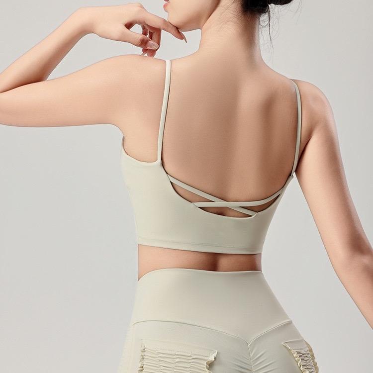 M8 Áo Bra dây mảnh đệm mút cố định nhẹ nhàng tập gym yoga thể thao Mã mới Coolstore Tập Yoga Sport
