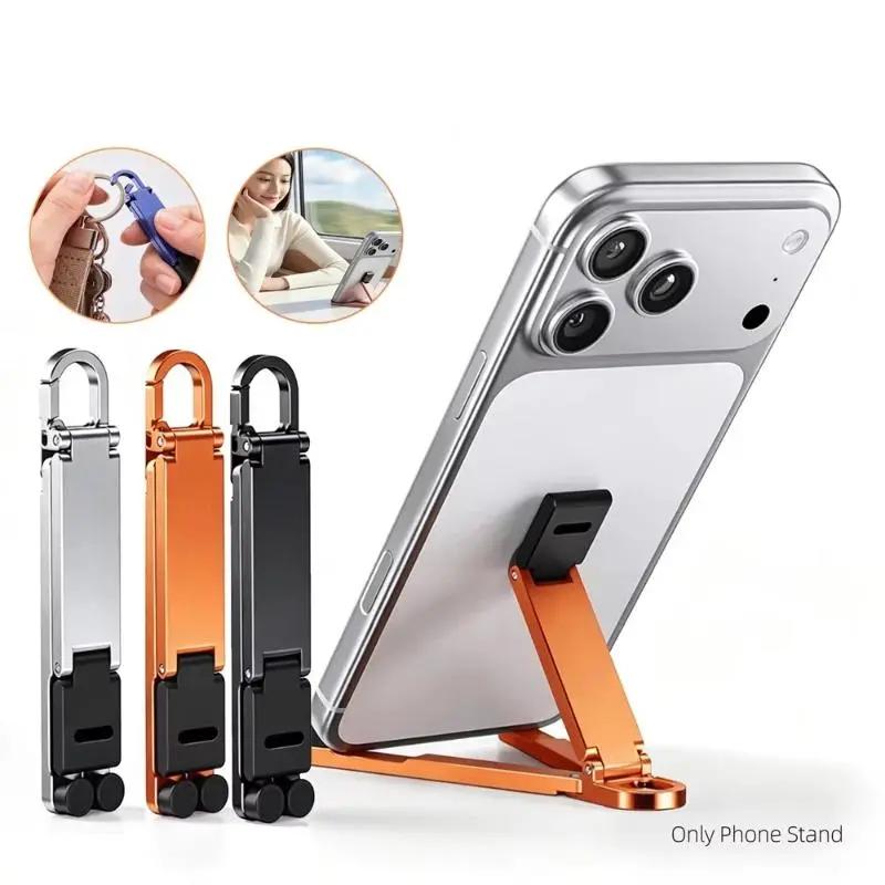 Mini Có Thể Gập Lại Keychain Điện Thoại Chủ Có Thể Điều Chỉnh Trọng Lượng Nhẹ Bền Túi Đứng Cho Du Lịch Video Xem Quà Tặng Cho Bạn Bè Gia Đình