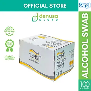 Sensi Alcohol Swab 100 Pads | Tisu Basah Alkohol Serbaguna, Praktis untuk Kebersihan Harian