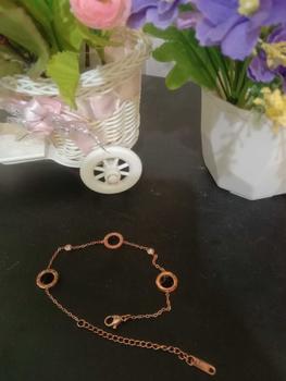 Product Review of Gelang Rantai Pecah Kopi Bulat Moon Bracelet Titanium Perhiasan from l**k s**h s**p 0