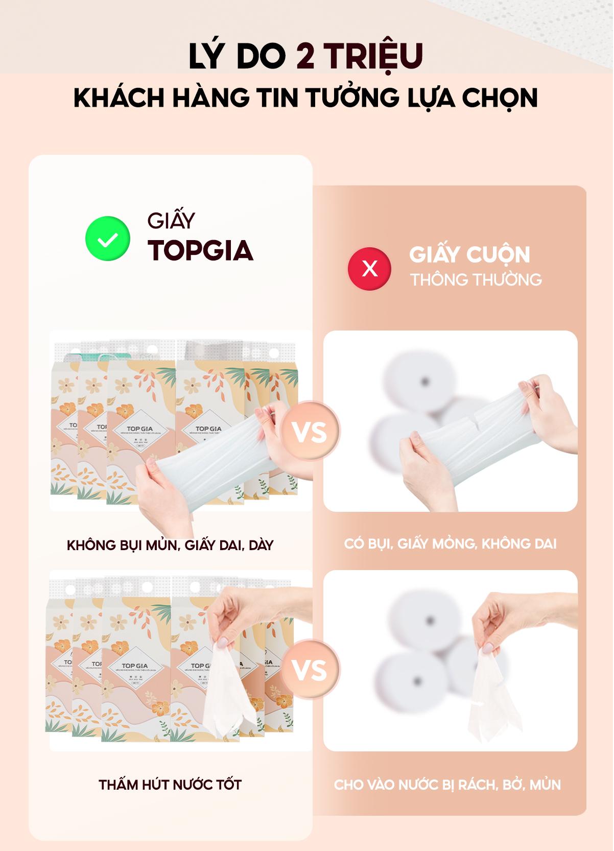 [GIẤY 4 LỚP - DÀY GẤP ĐÔI] COMBO THÙNG 6 BỊCH Khăn Giấy Rút Đáy Tiểu Hạ TOPGIA 4 Lớp Mềm Mịn, Thành Phần Bột Gỗ Tự Nhiên Thân Thiện An Toàn, Khăn Giấy Vệ Sinh 1000 tờ,4 lớp Tặng 2 móc treo tiện lợi ĐẠT QUY CHUẨN CỦA BỘ CÔNG THƯƠNG VTG86