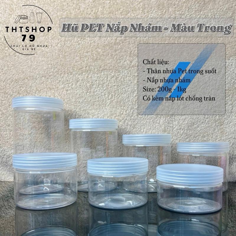 [Giá sỉ] Combo 10 hủ pét- nắp nhựa- có nắp lót chống tràn - hàng loại 1 (bóng đẹp) 1