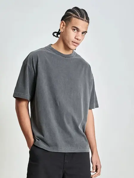 Camiseta Oversized Streetwear  Malha Estonada Premium