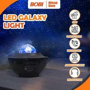 LED Galaxy Light - Lampu Proyektor Bluetooth dan Speaker - Galaxy Nebula Lamp Stary projector