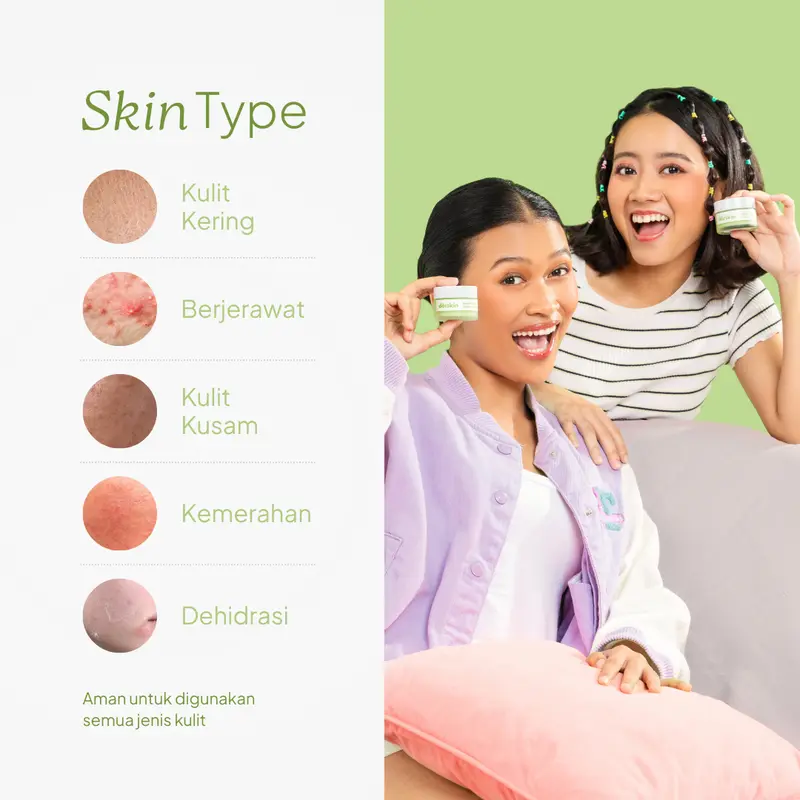 Dorskin Multifungsi Matcha Glow Dream Mask Moisturizer - 3in1 Pelembap Sleeping Mask dan Obat Totol Jerawat dengan Centella Asiatica dan Arbutin 6