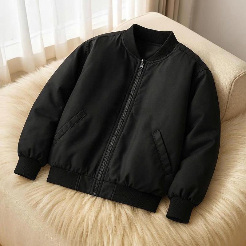  TOP GIÁ RẺ - Giá tốt trên live Áo khoác dù nam màu đen trơn chất liệu mero 2 lớp dày dặn chống nước tốt from bóng chày bomber đẹp QM06 mẫu mới 