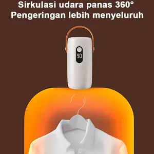 Mini Pengering Pakaian Portabel Anti Bakteri 99.99% 200W Pengering Pakaian Lipat Cepat KeringDalam 2 Jam