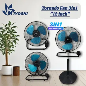 [COD] MIYOSHI 12IN 3IN1 TORNADO / KIPAS BERDIRI / KIPAS DUDUK / KIPAS DINDING