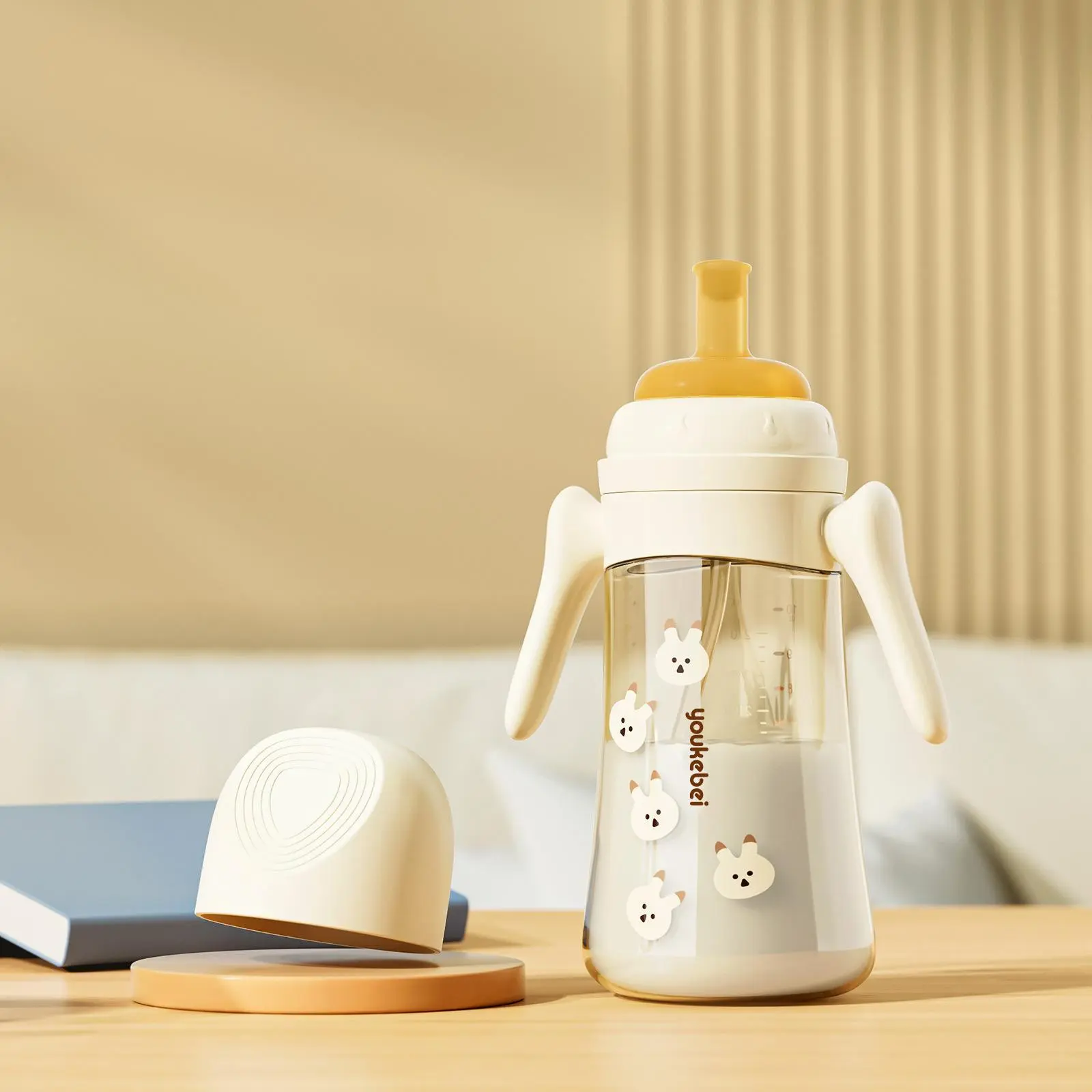 Bình Uống Nước Ống Hút Đa Năng Một Chai Ba Mục Đích, Thích Hợp Cho Em Bé Và Trẻ Em, Cốc Ống Hút Uống Sữa, Thích Hợp Cho 1-2-3 Tuổi, Chống Vỡ, Cho Hơn 6 Tháng