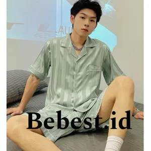 [HP PRIA] baju tidur piyama laki laki satin sutera pendek