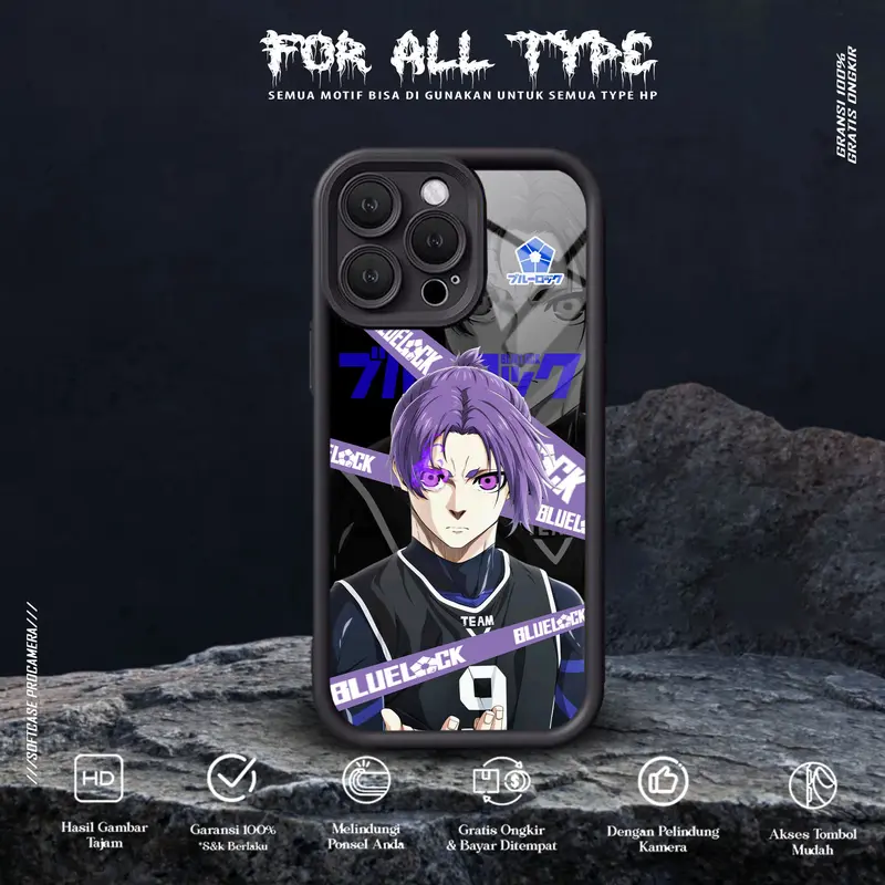 CASE ANIME BLUE LOOK FOR ALL TYPE CASE HP GLOSSY HARDCASE SOFTCASE HAPE VICTORY CASE 4