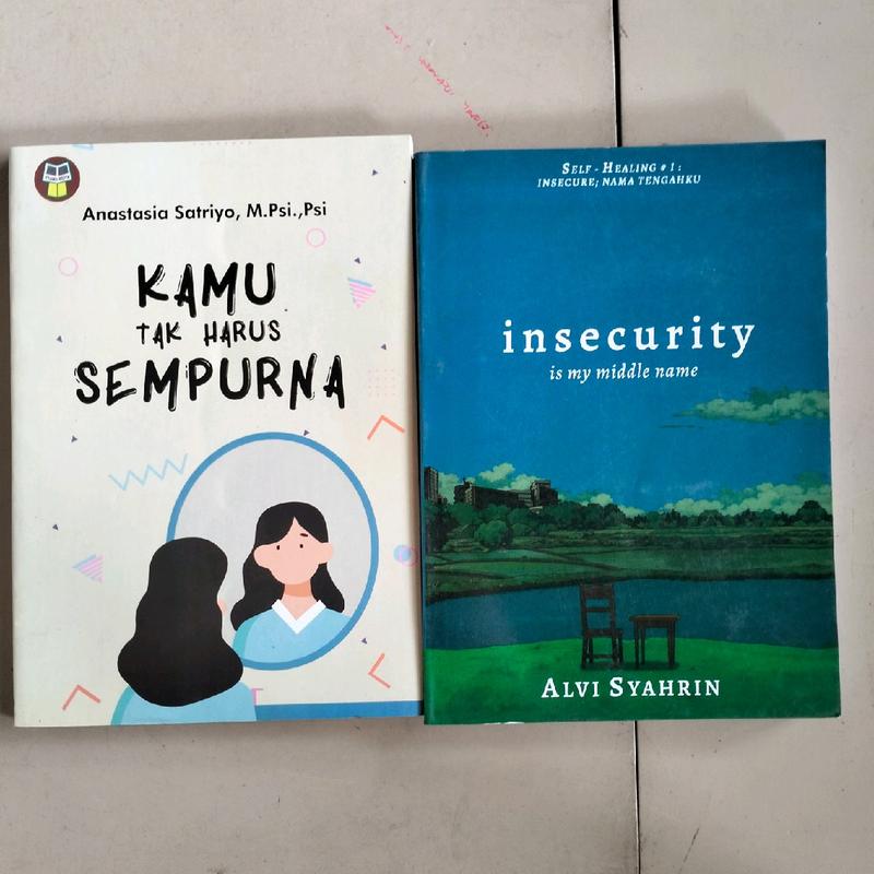 PAKET 2 BUKU SELF IMPROVEMENT / INSECURITY / KAMU TAK HARUS SEMPURNA ...