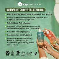 Gambar dr soap Nourishing Shower Gel Naked Affairs | Vegan Body Wash | Sabun Mandi Jerawat Punggung & Kulit Eksim - NON SLS/Sulfate - 30ml dari dr soap Official Kota Surabaya 3 Tokopedia