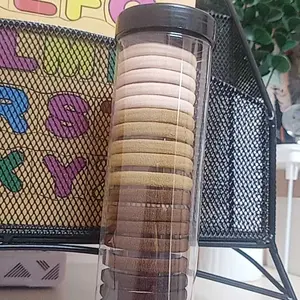 BISA COD F5588 Karet Rambut Anak / Ikat Rambut Tabung Wanita Isi 20 Pcs / Ikat Rambut Polos Warna Warni / Karet Tabung Fashion