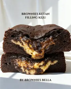 Brownies Ketan Hitam Keju atau Cokelat Brownies Bella Hampers Lebaran