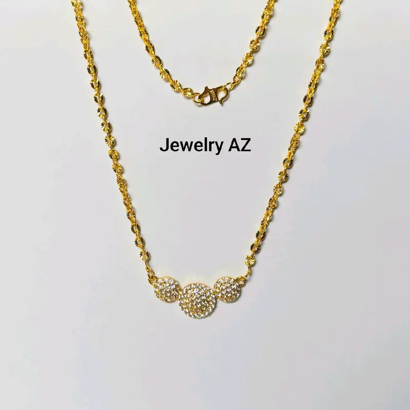 Kalung permata gandeng titanium perhiasan dewasa 2