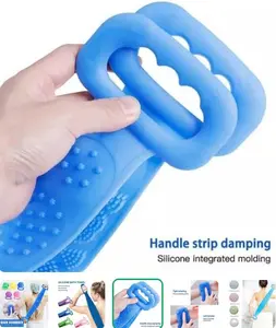 Back Scrubber Sikat Punggung Silicone Rub 60x11cm Alat Mandi Praktis Material Lembut Nyaman Cocok untuk Membersihkan Punggung Efektif dengan Sensasi Lembut dan Ukuran Pas