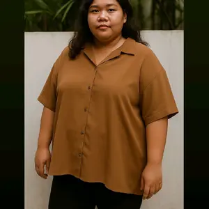 BB 90-135KG Atasan LD 150 Pendek Jumbo SASAAA Bigsize Oversize Kekinian  Nyaman Wanita Top  Crop Polos