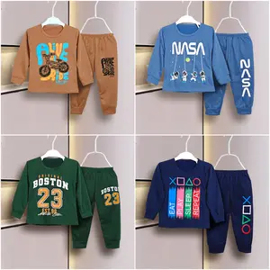 Setelan Joger Anak Laki Laki Lengan Panjang Set Baju Anak Cowok Celana Panjang Baby Terry - Fashion  Perempuan