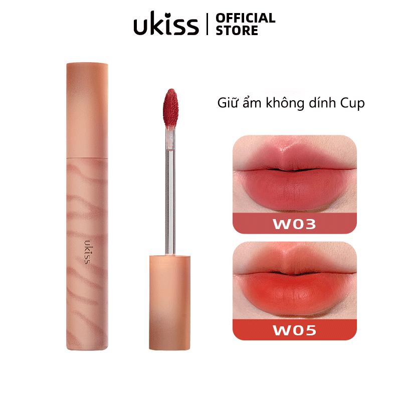 UKISS Son tint 3.3g dạng nước đến kết thúc mờ Không dính sau khi tạo màng son môi Nữ Cosmetic Mỹ Phẩm Trang Điểm Women Son Kem