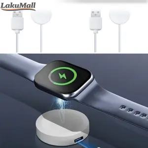 Dock Charger Jam Smart Watch Kabel Charger 2 Pin Magnetik Untuk Hiwatch Series 7 T500 T500+ T55 X6 X7 Charger Smartwatch Power