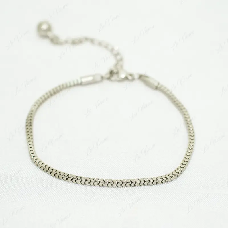 [ Beli 2 Produk Apapun Gratis 1 ] La Vienne - Veena - Gelang Rantai Tangan Titanium Wanita - Perhiasan Titanium Wanita Korean Style Anti Karat Aesthetic - Perhiasan Elegan Cantik Mewah Simple 1