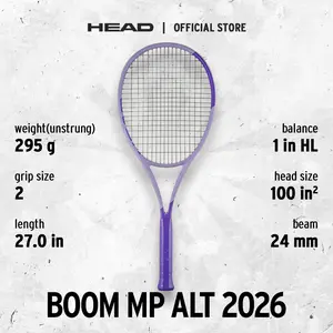 HEAD Tennis Racket Boom Alternate Series 2026 - Raket Tennis Tanpa Senar FREE Cover Bag