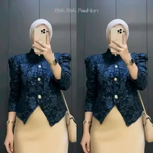 Flower Blouse Korean Style - Atasan blouse motif bunga - Blouse kondangan formal trendy viral Korean look -blouse viral