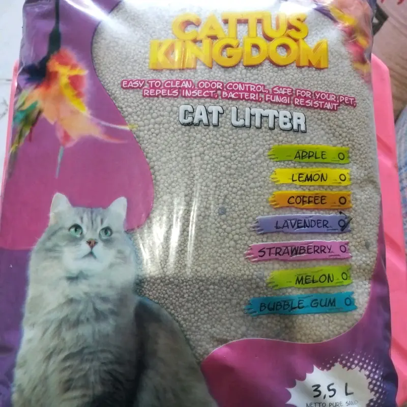 pasir kucing harum cat kingdom wangi 3,5liter 0