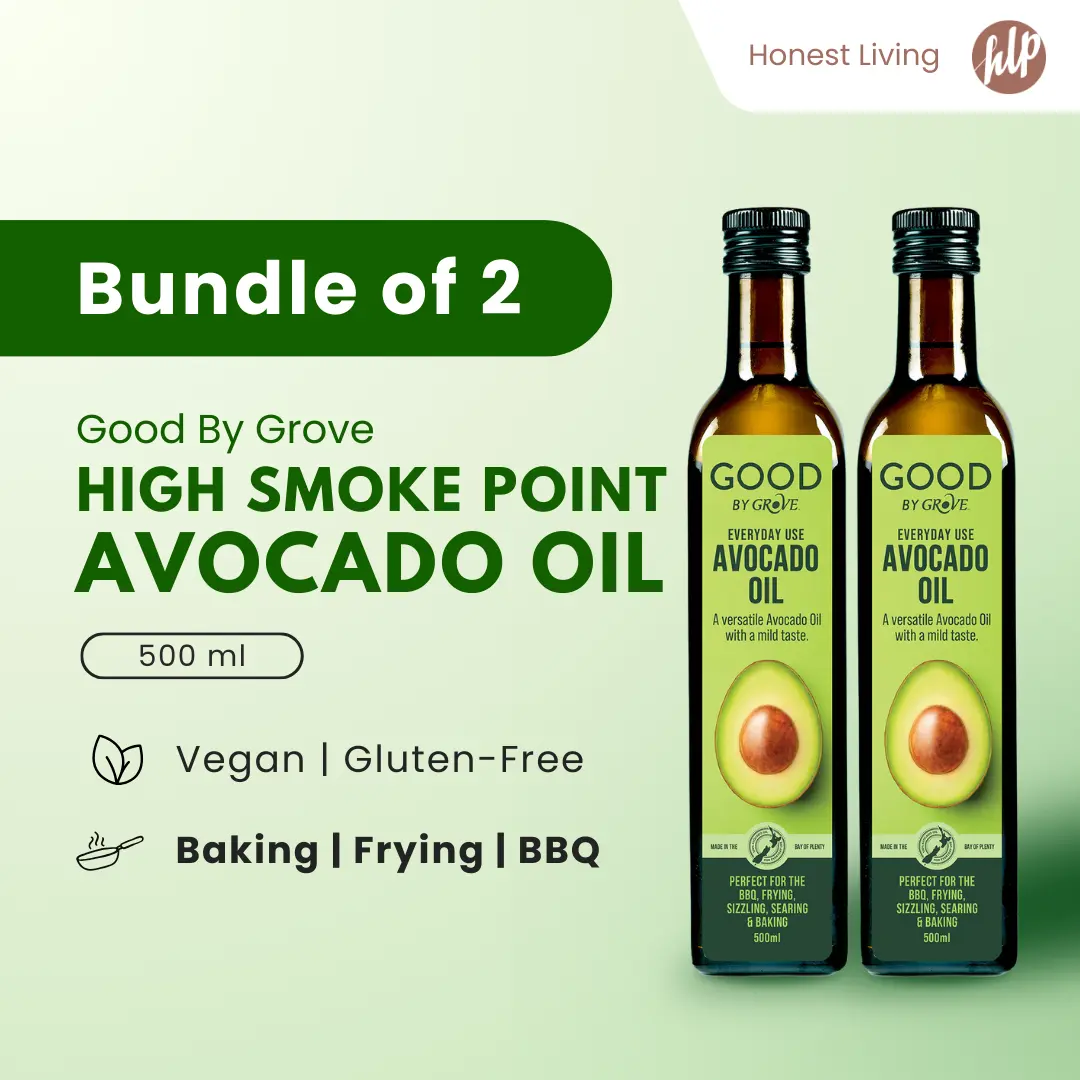 [Bundle of 2] GROVE Everyday Use Avocado Oil for Cooking (500ml) - High Smoke Point, Plant Based, Vegan Gluten Free