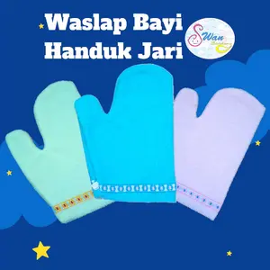 3 Pcs Waslap Bayi Handuk Lembut