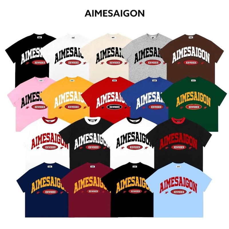  Áo Thun Big Boxy Local Brand AIME Cotton Cổ Tròn Form Rộng Unisex Nam Nữ "AIMESAIGON XXVIIIXX" Oversize Streetwear Hot HA.BO 