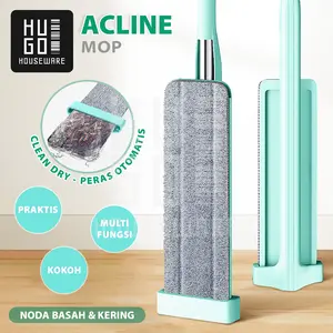 HUGO Alat Pel Praktis Tarik Peras Otomatis Ultra Mop Acline Pel Lantai Mop