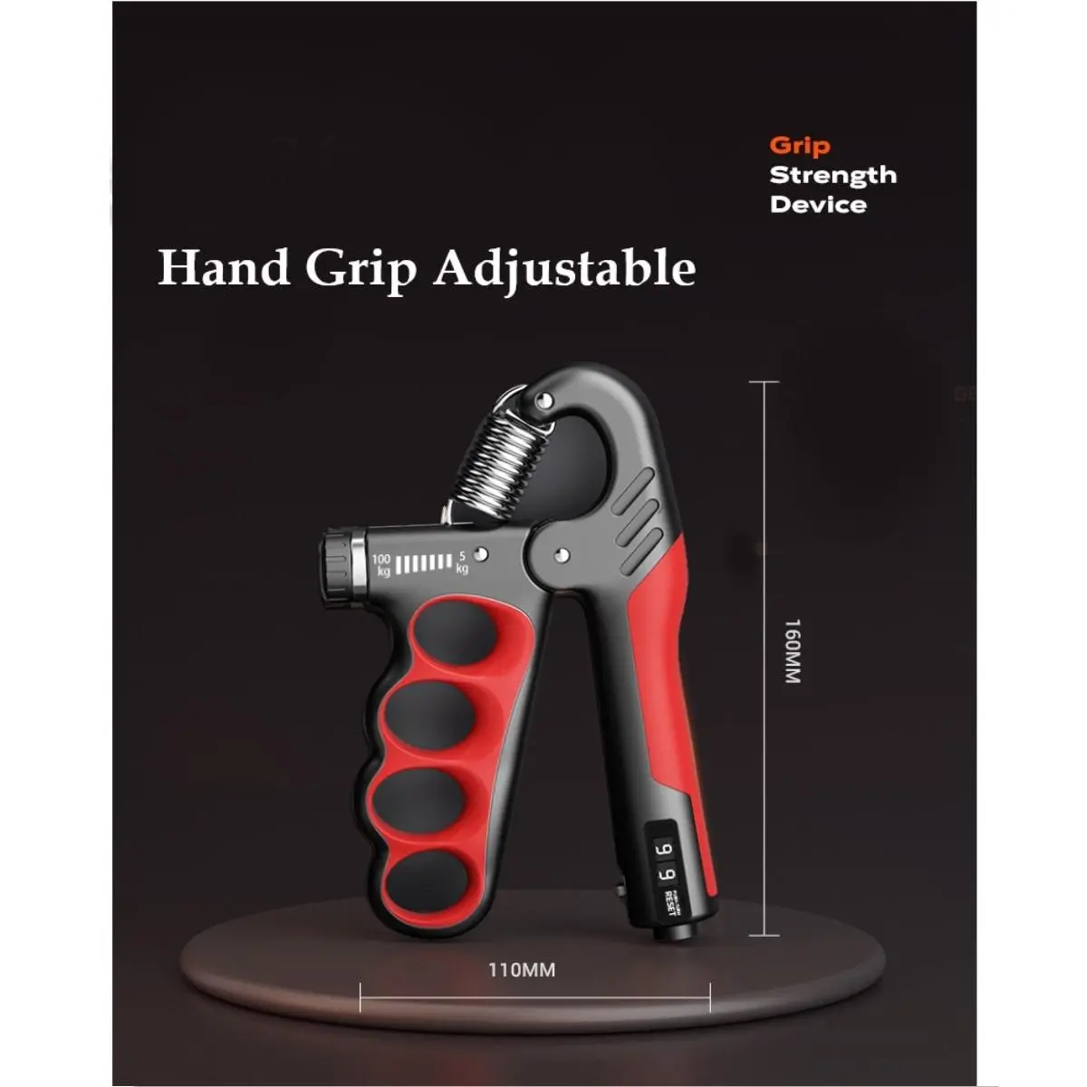 Daesky - Hand Grip Adjustable 5-100 Kg - Alat Olahraga Tangan - Fitness Tangan - Penguat Otot Tangan