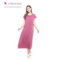 Gambar Dress Busui Friendly Bukaan Kanan Kiri untuk Ibu Hamil - Happymomma - Frappucino dari Baju Hamil Menyusui Happymomma Kota Tangerang Selatan 5 Tokopedia