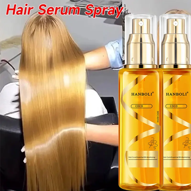 Hair Serum Spray 100ml Rambut Kering Dan Rusak Rontok Dan Kering Hair Serum Rambut Hair Care Essential Oil Spray Serum Treatment Rambut Moroccan Argan Oil Tonic pelembut rambut Haircare Minyak Perawatan Conditioner Gloss