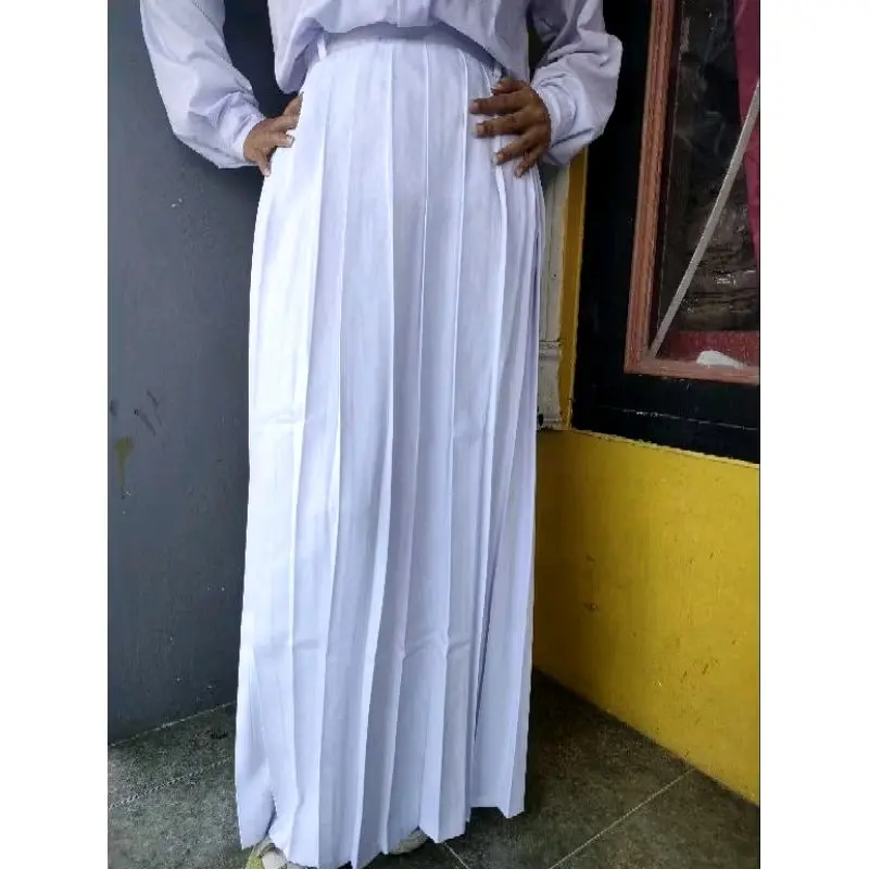 Seragam Sekolah Rok Panjang Full Rempel SMP/SMA Dewasa High 4