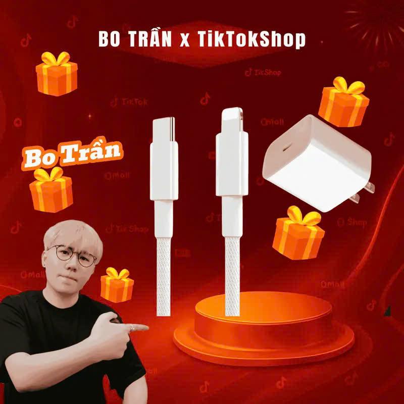 CÁP Bọc Dù + Củ VIP - ĐỘC QUYỀN Bo Trần Bộ Sạc Nhanh IP 20W Cáp Bọc Dù Thế Hệ Mới Đầu Chống Gãy Gập Dùng Cho Máy từ 6-14prm Công nghệ PD An Toàn