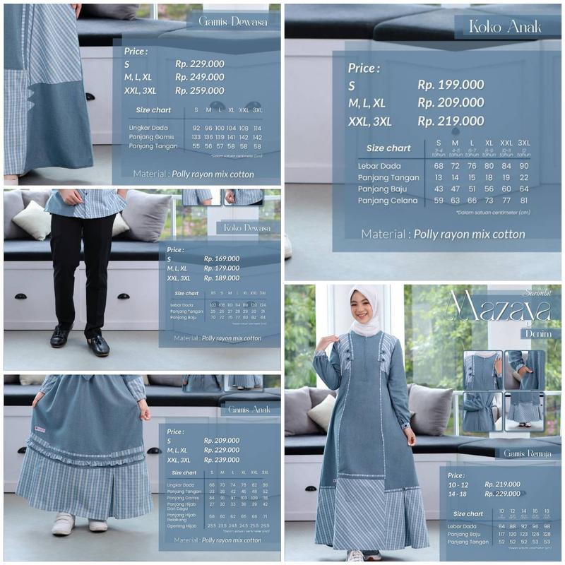 Product Introduction of Sarimbit Mazaya Teracota Sarimbit Terbaru 2025 by Rauna Pride   Baju Couple Keluarga Lebaran Muslim 0