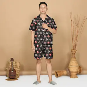 Nyenyak Piyama Pria size XXL ( HPXXL ) Bahan Katun Sintetis / Setelan Baju Tidur Pria Dewasa Motif Cowok / Atasan Lengan Pendek Celana Pendek - 3 Nyenyak Piyama Pria size XXL ( HPXXL ) Bahan Katun Sintetis / Setelan Baju Tidur Pria Dewasa Motif Cowok / Atasan Lengan Pendek Celana Pendek - 3