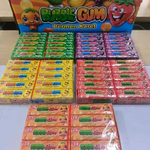 Permen Karet Bubble Gum random rasa buah buahan 1box isi 20pcs