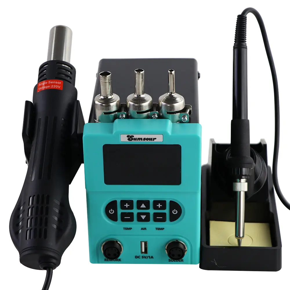 878D Soldering Station 700W Digital BGA Surface Mount Hot Air Welding Repair Tool For Solder Detachment Repair