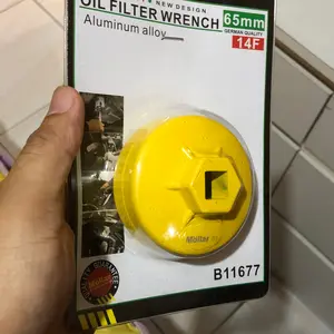 MOLLAR B11677 Kunci Oli Filter Mangkok 65 mm Kuning Mobil Oil Bowl Wrench
