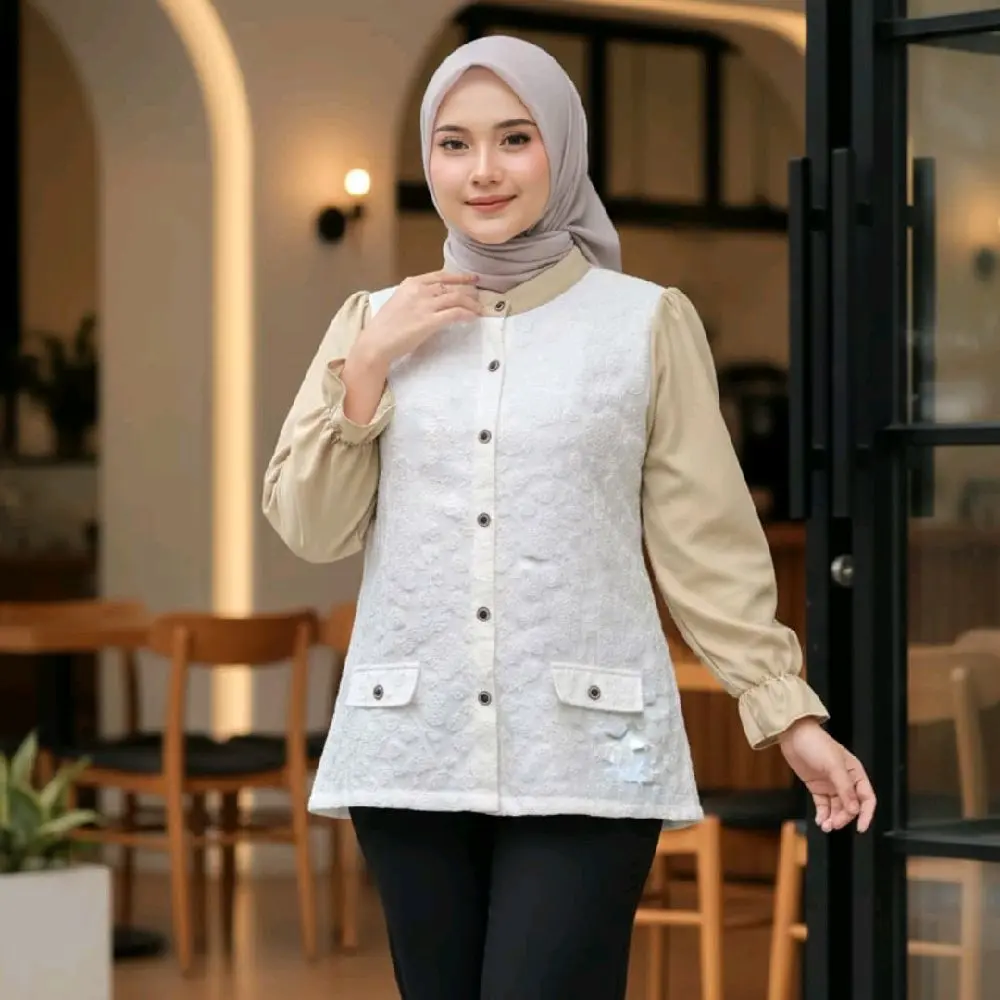 ZALIKA KEMEJA BLOUSE FUKURO JAGUAR EMBOS MEWAH MOTIF BUNGA DENGAN DISAIN ELEGAN ZALIKA KEMEJA BLOUSE FUKURO JAGUAR EMBOS MEWAH MOTIF BUNGA DENGAN DISAIN ELEGAN