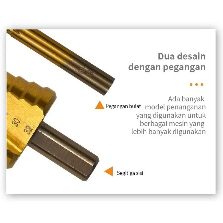 COD 6Pcs Mata Bor Pagoda Untuk Baja Spiral HSS Steel Titanium Coated mata bor Pagoda besi kerucut Cone drill hole saw 5