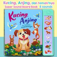 Gambar Kucing, Anjing, dan teman-temannya Super Sound Book dengan 8 tombol suara hewan - Buku Baby Bersuara Hewan [GinukGinuk] dari happybunnybooks Kota Administrasi Jakarta Utara 1 Tokopedia
